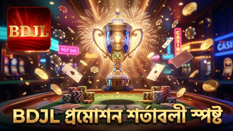 BDJL প্রমোশন তালিকার প্রতিটি বোনাসের শর্ত স্পষ্টভাবে তুলে ধরা হয়েছে।
