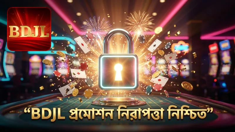 BDJL প্রমোশন নিরাপদ খেলার জন্য এনক্রিপশন ও ভেরিফিকেশন ব্যবহার করে।