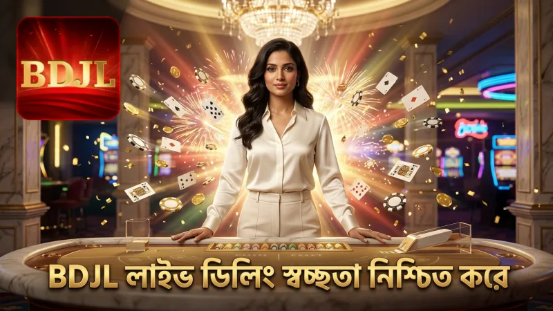 BDJL প্ল্যাটফর্মে লাইভ কার্ড ডিলিং নিশ্চিত করে সম্পূর্ণ স্বচ্ছতা।